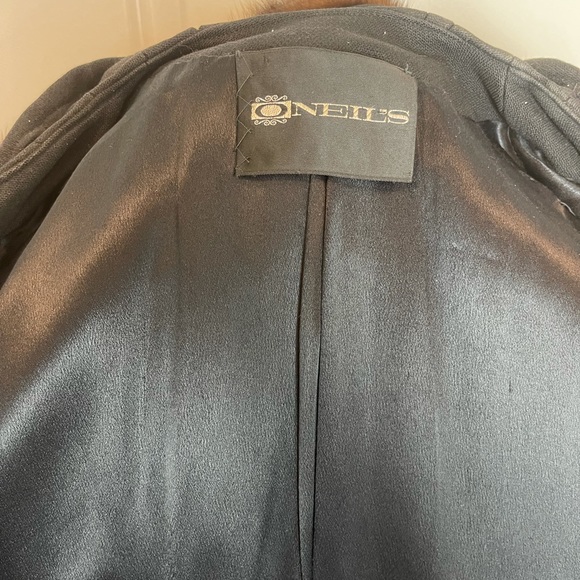 Black Vintage Deardon Coat with mink collar - Picture 9 of 9